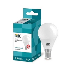 Лампа светодиодная IEK G4 5W 4000K матовая LLE-G45-5-230-40-E14