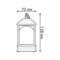 Светодиодный фонарь Gauss Олененок Holiday HL031 3