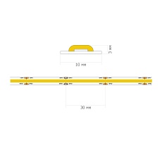 Светодиодная лента ST Luce 12W/m теплый белый 5M ST018.312.20 2