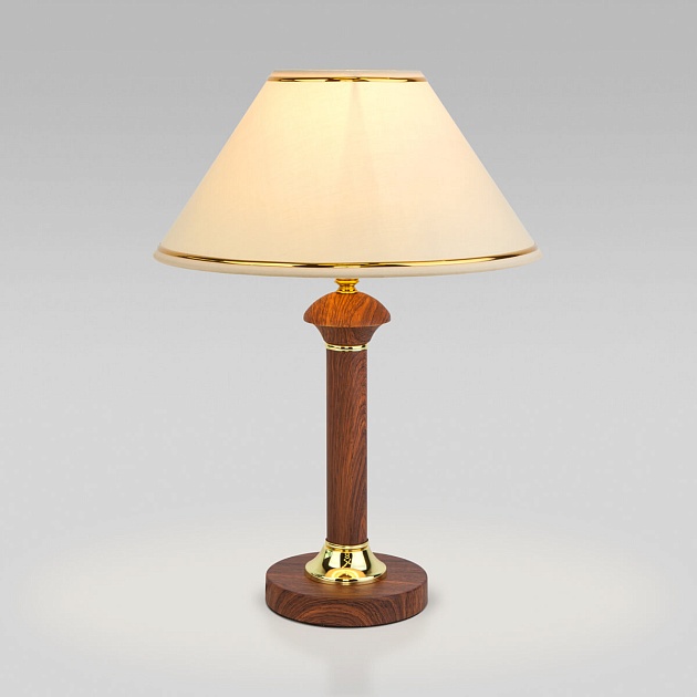 Настольная лампа Eurosvet Lorenzo 60019/1 орех фото 