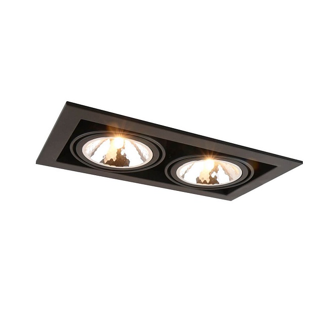 Встраиваемый светильник Arte Lamp Cardani Semplice A5949PL-2BK Фото № 1