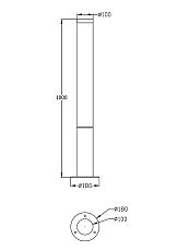 Уличный светодиодный светильник Maytoni Ginza O041FL-L30B3K 1