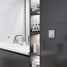 Рамка Werkel Stark на 1 пост серебро W0011865 4690389194931 2