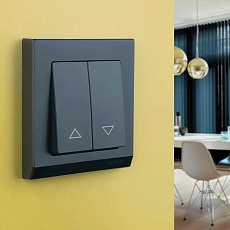 Выключатель жалюзи Werkel черный W1124508 4690389156748 3