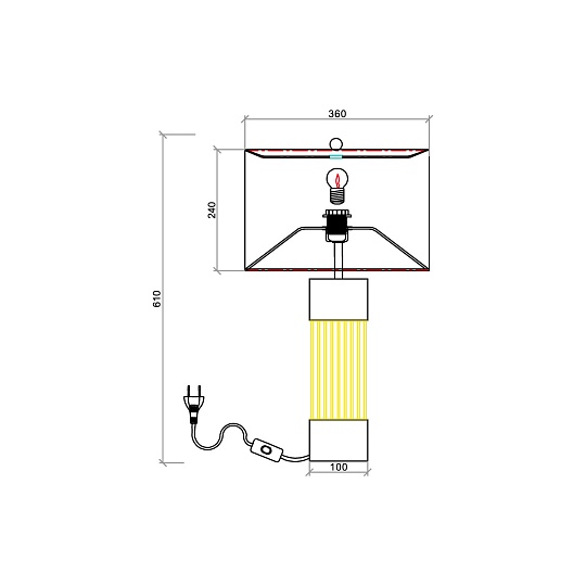 Настольная лампа Vele Luce Rainbow VL5743N01 изображение 5 Настольная лампа Vele Luce Rainbow VL5743N01 Фото № 5