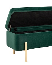 Банкетка Stool Group Болейн с ящиком велюр зеленый 20A544VF-MOMO-17 2