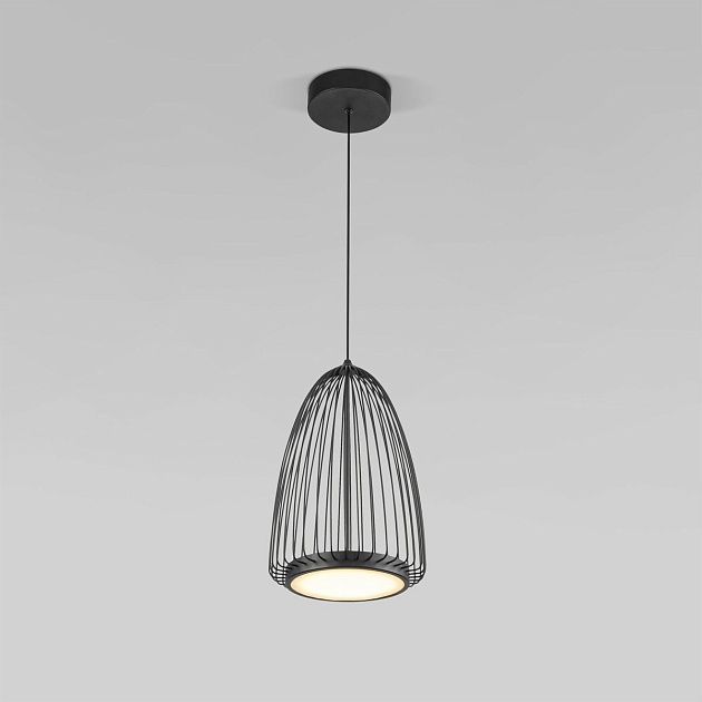 Подвесной светодиодный светильник Eurosvet Comodita 40009/1 LED черный Фото № 1