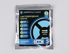 Светодиодная лента Ambrella Light 22W/m 240LED/m 2835SMD холодный белый 5M GS3503 3