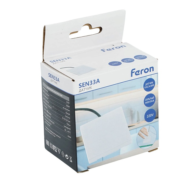 Датчик касания скрытый Feron SEN33A 51834 Фото № 2