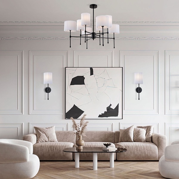 Подвесная люстра Eurosvet Notturno 60162/8 черный изображение 5 Подвесная люстра Eurosvet Notturno 60162/8 черный Фото № 5