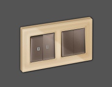 Лицевая панель выключателя AMBRELLA VOLT AP6340 1