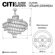 Подвесная люстра Citilux Naiad CL315162 5