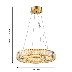 Подвесная светодиодная люстра Favourite Gloriole 4780-5P 1
