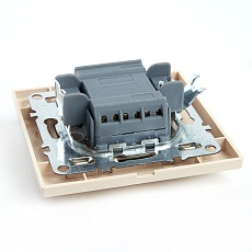 Переключатель двухклавишный Stekker Эрна слоновая кость PSW10-9008-02 39920 2