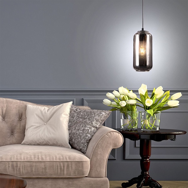 Подвесной светильник Escada Rise 10177/1S Black/Smoke Фото № 3