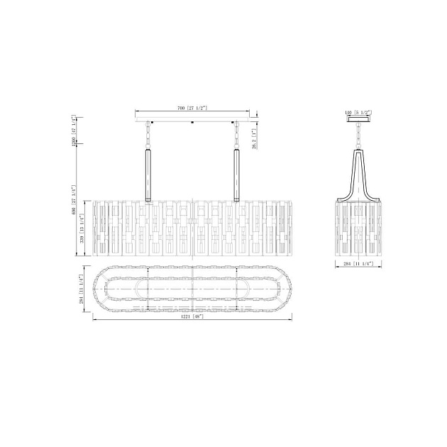 Подвесной светильник Lucia Tucci Virginia 1371.9 Chrome изображение 2 Подвесной светильник Lucia Tucci Virginia 1371.9 Chrome Фото № 2