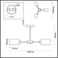 Потолочная люстра Lumion Comfi Dallin 5640/3C 1