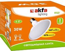 Лампа светодиодная Akfa Lighting E27 30W 6500K матовая FLUFO300065A 1