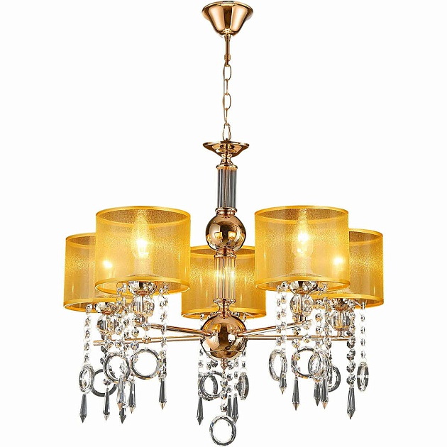 Подвесная люстра Illumico IL6219-5P-27 GD изображение 1 Подвесная люстра Illumico IL6219-5P-27 GD Фото № 1