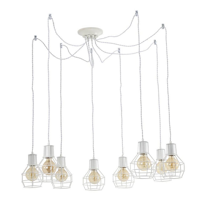 Подвесная люстра Arte Lamp A9182SP-8WH изображение 5 Подвесная люстра Arte Lamp A9182SP-8WH Фото № 5