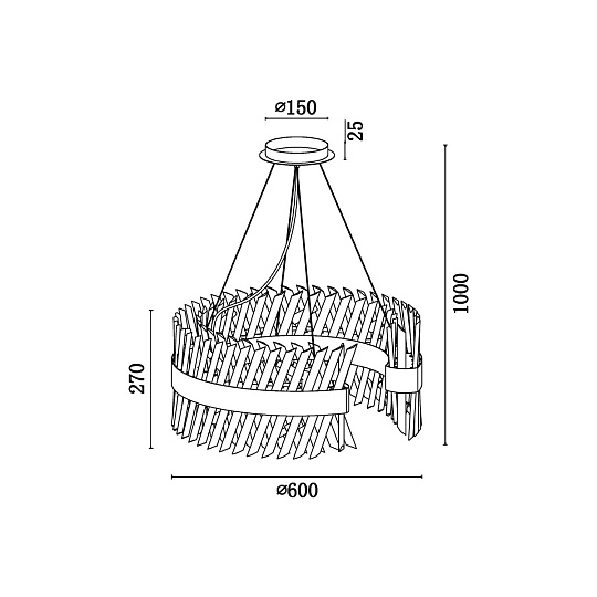 Подвесная люстра Vele Luce Lion VL3015P14 Фото № 6