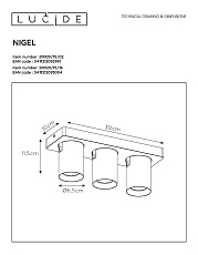 Спот Lucide Nigel 09929/15/16 1