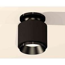 Комплект накладного светильника Ambrella light Techno Spot XS7511060 SBK/PBK черный песок/черный полированный (N7926, C7511, N7031) 1
