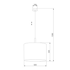 Подвесной светильник TK Lighting 4107 Deva White 1