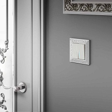 Выключатель Werkel двухклавишный проходной с подсветкой перламутровый W1122113 4690389160967 4