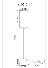 Торшер Moderli Flint V11590-1F 2