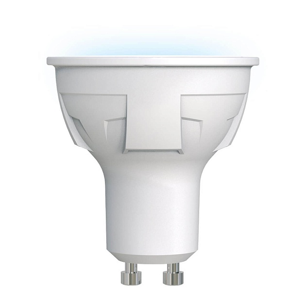 Лампа светодиодная Uniel GU10 6W 4000K матовая LED-JCDR 6W/NW/GU10/FR PLP01WH UL-00002421 фото 