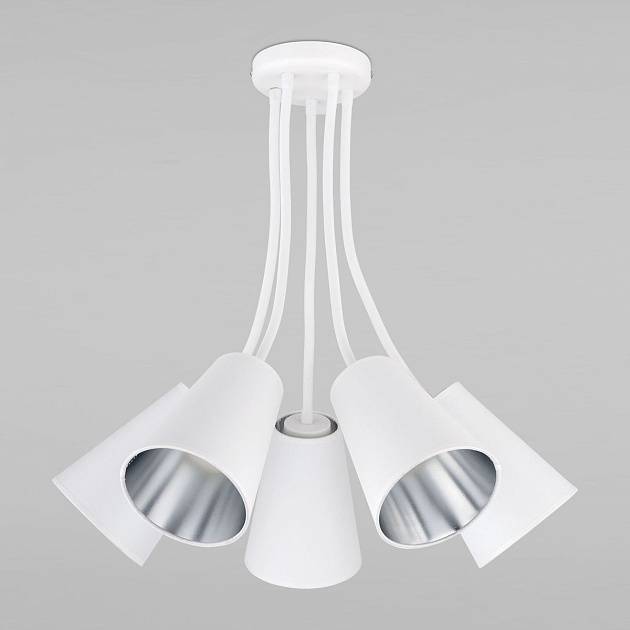 Потолочная люстра TK Lighting 3242 Wire Silver Фото № 1
