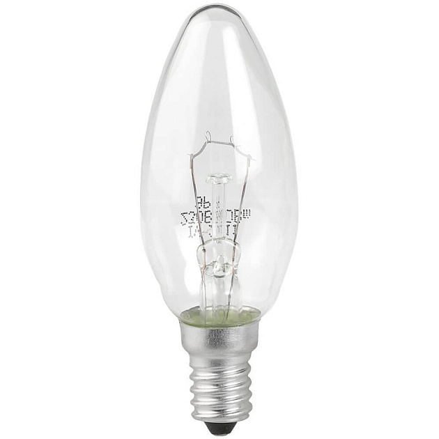 Лампа накаливания ЭРА E14 60W 2700K прозрачная ДС 60-230-Е14 (гофра) Б0039126 фото 