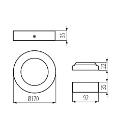 Потолочный светодиодный светильник Kanlux CARSA V2LED 12W-NW-SN 27210 3