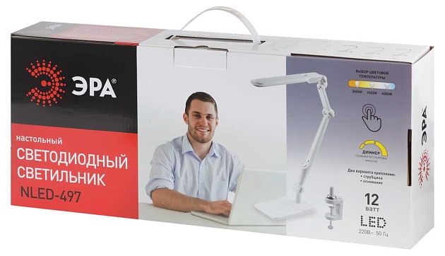 Настольная лампа ЭРА NLED-497-12W-W Б0052770 изображение 15 Настольная лампа ЭРА NLED-497-12W-W Б0052770 Фото № 15