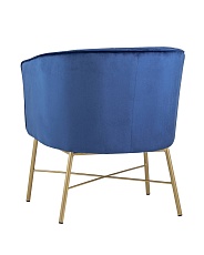 Кресло Stool Group Шале велюр синий FALETTE BLUE 4