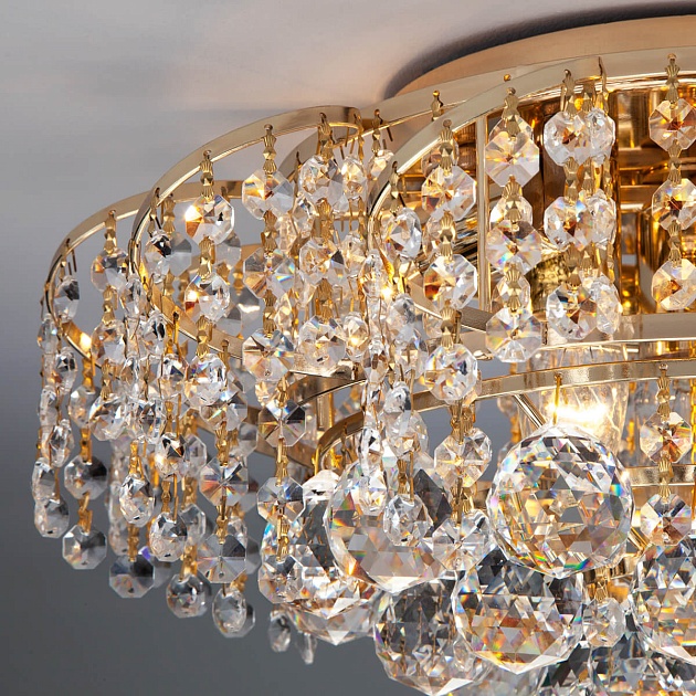 Потолочная люстра Eurosvet 16017/6 золото Strotskis Фото № 3