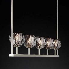 Подвесная люстра Imperium Loft Rh Boule De Cristal Linear Chandelier 5 Nickel 240205-22 1