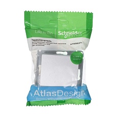 Переключатель одноклавишный перекрестный Systeme Electric AtlasDesign 10A 250V алюминий ATN000371