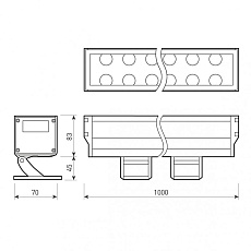 Прожектор светодиодный Arlight 54W 4000K AR-Line-1000XL-54W-230V Day 026096 3