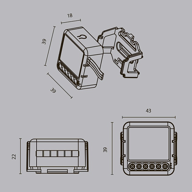 Выключатель трехканальный Wi-Fi Maytoni Technical MD003 изображение 2 Выключатель трехканальный Wi-Fi Maytoni Technical MD003 Фото № 2