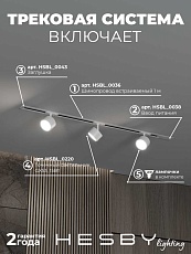 Встраиваемая однофазная трековая система Hesby Lighting Skylite №13 со светильниками HSBL_kompl_S013_VI1W4K 5