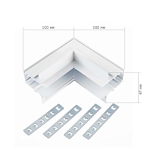 Коннектор L-образный внутренний ST Luce Skyline 48 ST007.549.12 1