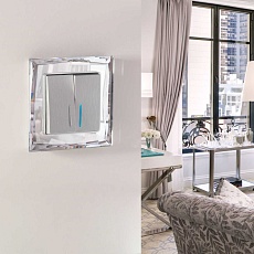 Рамка на 1 пост Werkel Diamant зеркальный W0011220 4690389158803 3