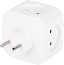 Разветвитель электрический ЭРА SP-4-3USBAC-W на 4 розетки + 3 USB A+C со шторками 10А белый Б0069083 4