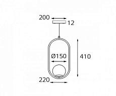 Подвесной светильник Italline Bolla SP 6239 brass 3