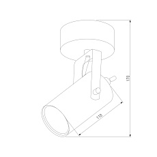 Спот TK Lighting 6500 Redo Black 1