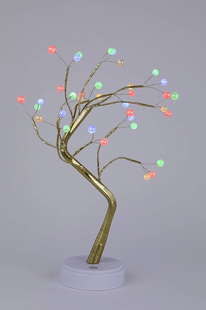Светодиодная новогодняя фигура ЭРА ЕGNID - 36M дерево с разноцветными жемчужинами 36 LED Б0051948 фото 17