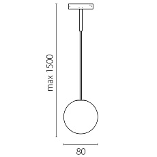 Светильник подвесной 24V 3W 90LM 180° 3000K, черный/белый матовый Linea Lightstar 206737 2