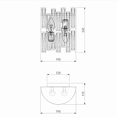 Настенный светильник Bogates Frammenti 352/2 Strotskis 2